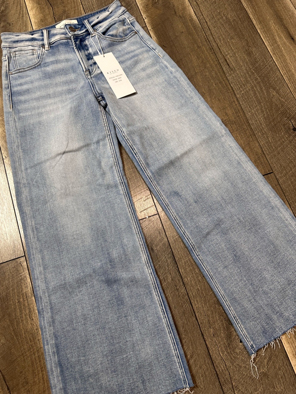 Risen Hi Rise Wide Leg Jeans - Picture 2 of 8